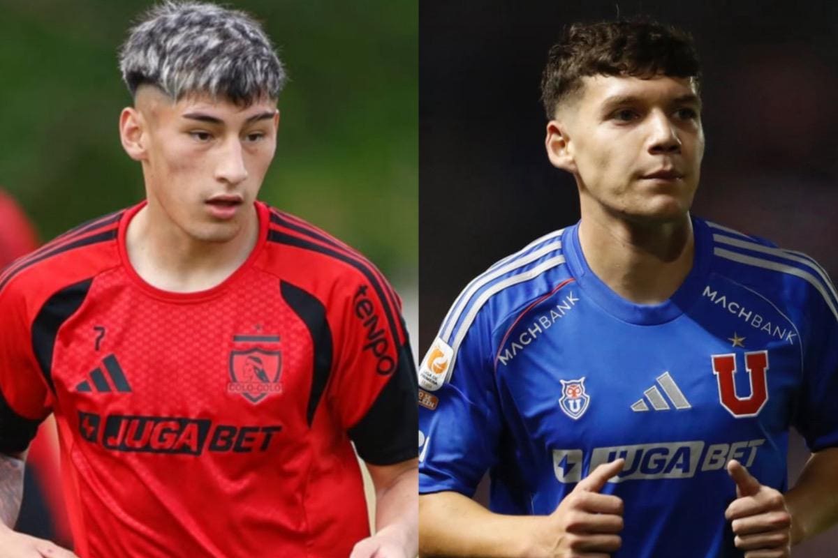 La ANFP modifició la regla de los minutos Sub-21 para la temporada 2026 de la Liga de Primera. Foto: Colo Colo Oficial y UnIversidad de Chile.