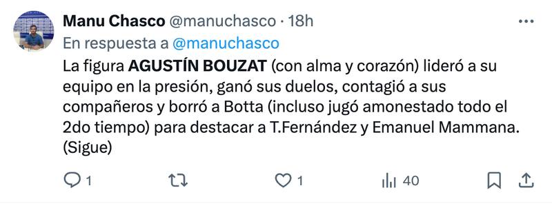 El ex Colo Colo Agustín Bouzat es el nuevo capitán del Vélez Sarsfield de Gustavo Quinteros.