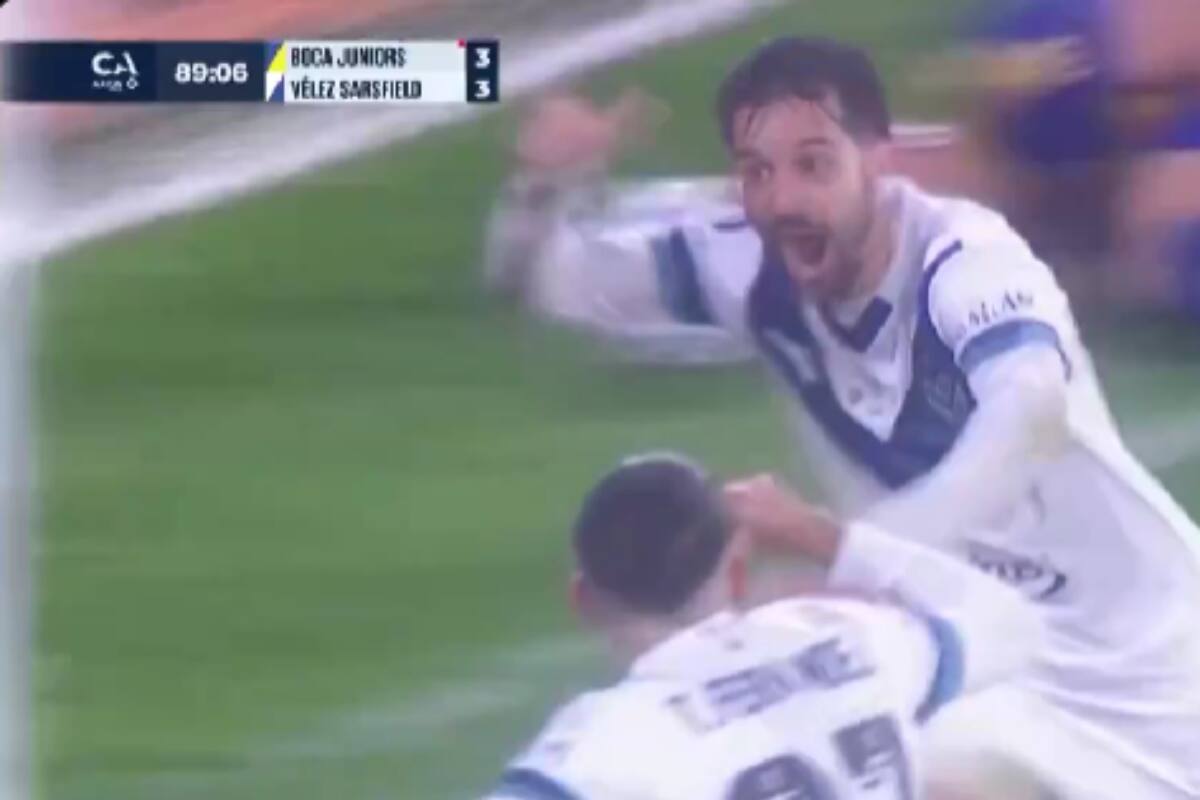 Agustín Bouzat en la victoria ante Boca Juniors.