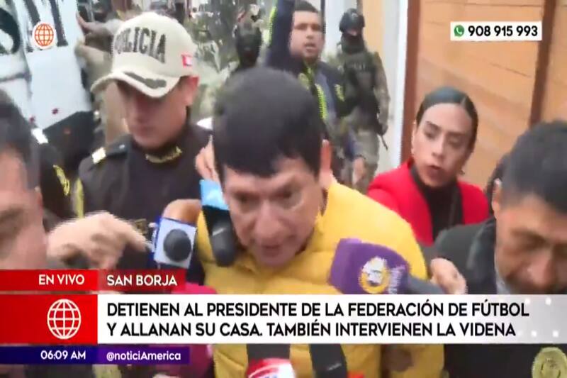 presidente de la FPF, fue detenido por supuestos casos de corrupción y ser el supuesto líder de una banda criminal.