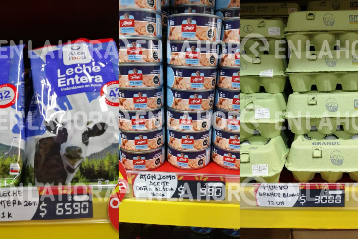 Valor de los productos en el nuevo supermercado.