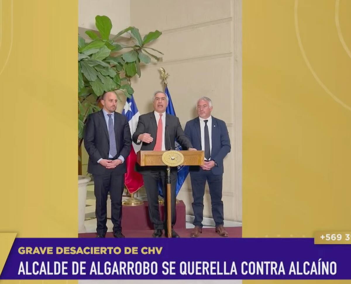 Alcalde de Algarrobo y diputados RN se querellan contra Daniel Alcaíno.