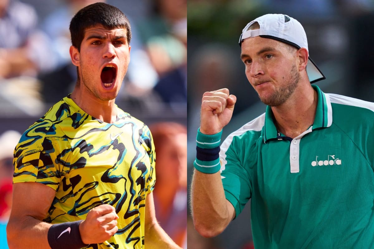 Carlos Alcaraz y Jan-Lennard Struff se medirán en la final del Masters 1000 de Madrid 2023 (Foto: MutuaMadridOpen, Twitter)