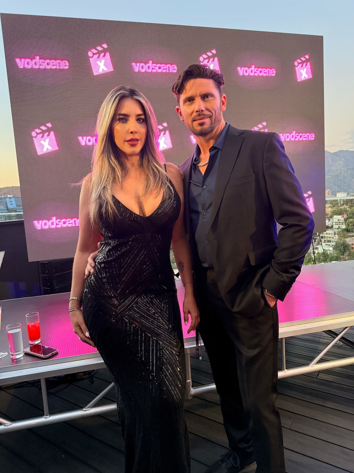 Junto a su esposo. Foto: Instagram.