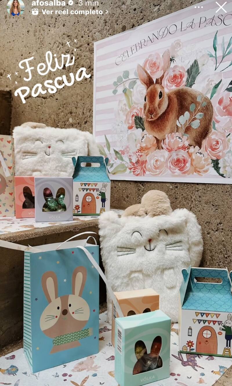 La actriz celebró Pascua.