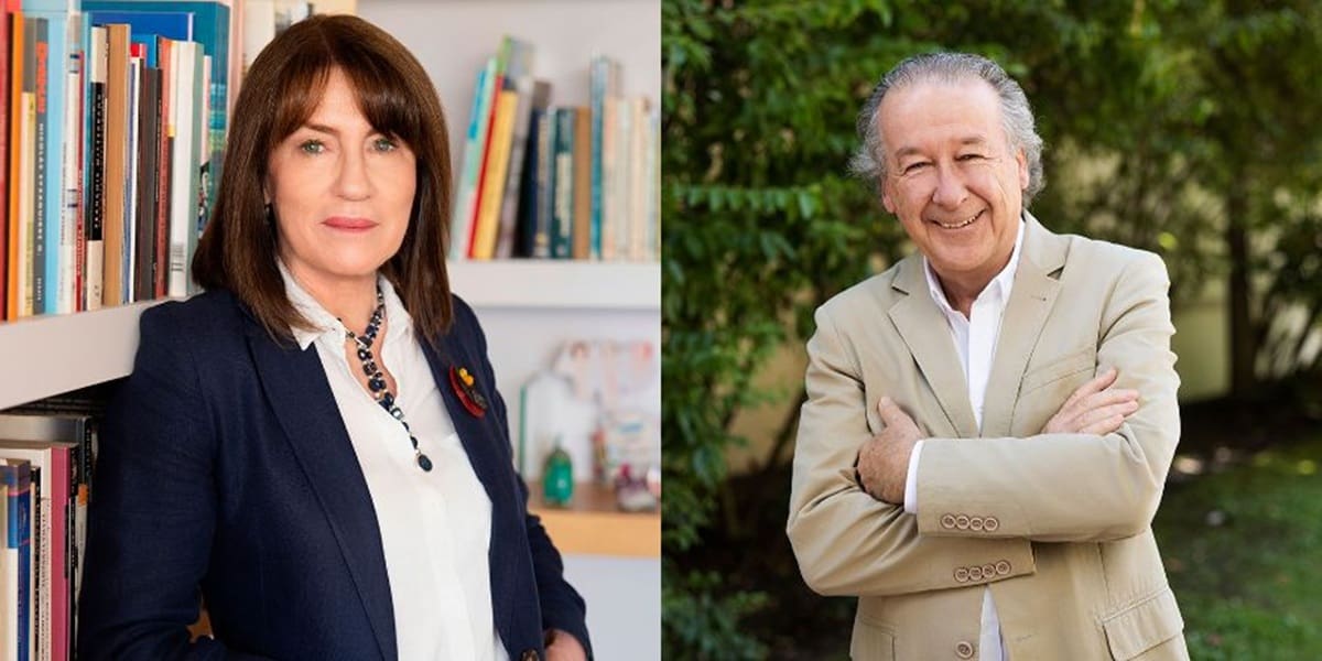 Los dos candidatos a la rectoría de la Universidad de Chile. Fotos: Agencia Aton
