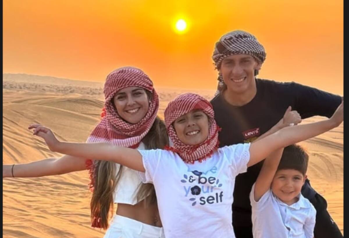 . El campeón con Coquimbo y su familia se fueron a Dubai.