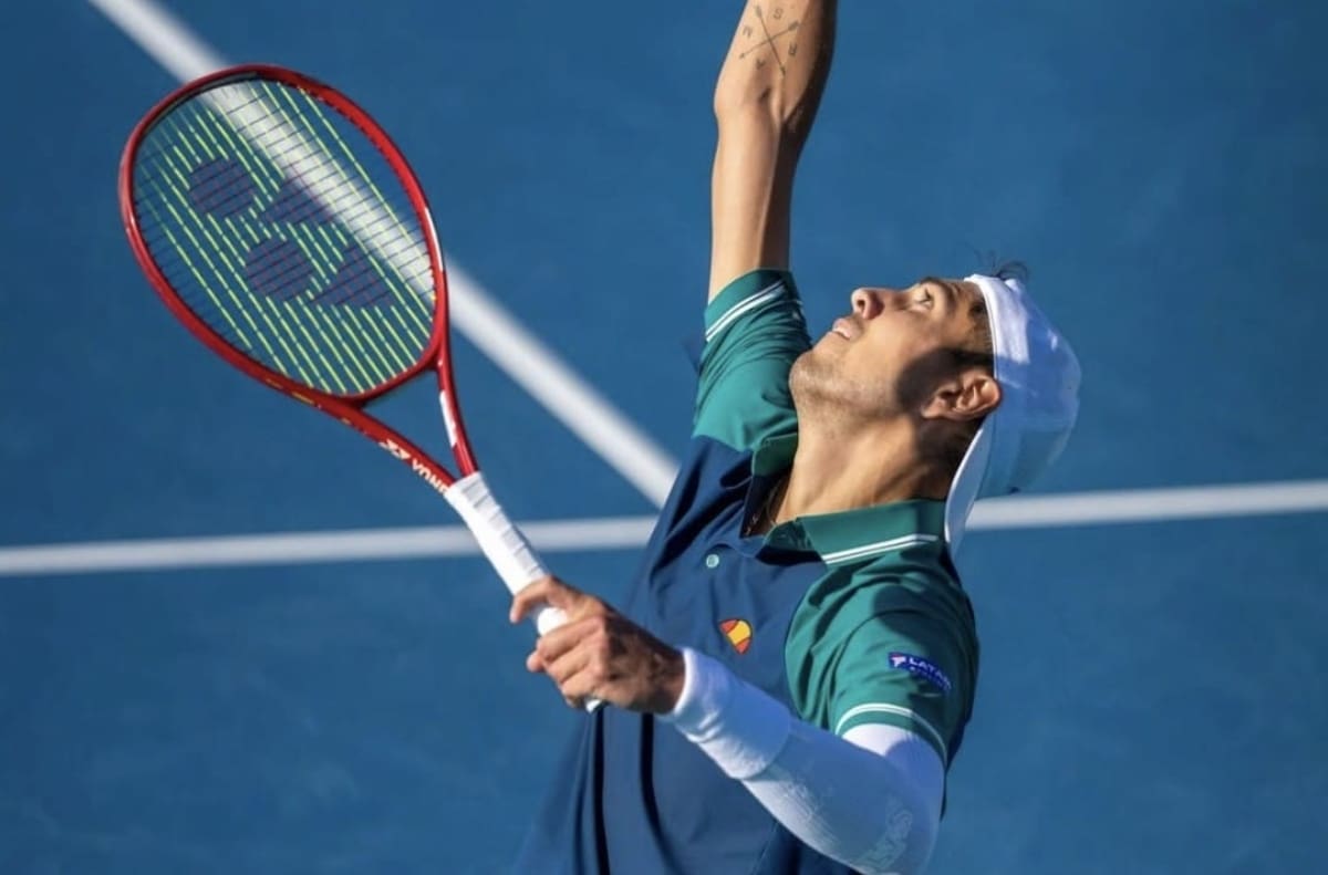 El chileno continúa a paso firme en el Masters de Miami. Foto: Instagram Alejandro Tabilo.