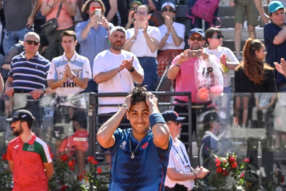 vence a Novak Djokovic en el Masters 1000 de Roma. Foto: EFE