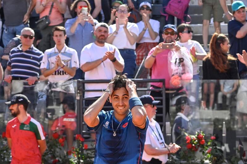 vence a Novak Djokovic en el Masters 1000 de Roma. Foto: EFE