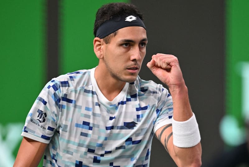 La primera raqueta chilena sigue sorprendiendo en Indian Wells y ya está en cuartos de final. Foto: @atptour