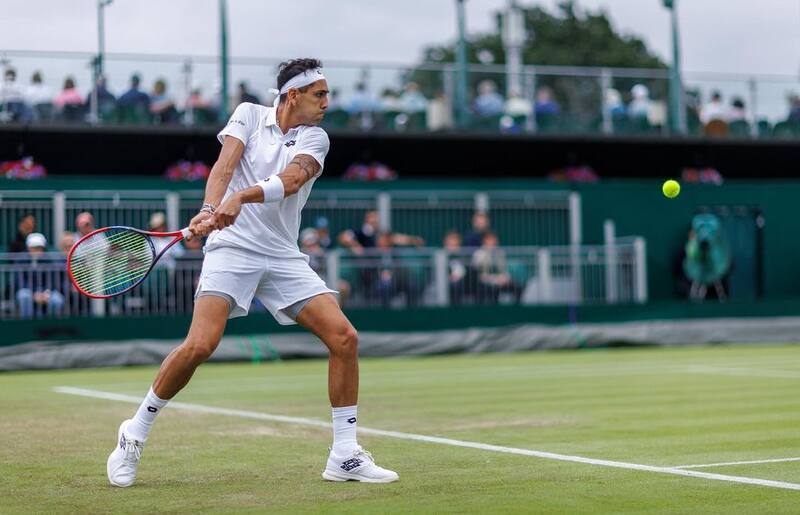 Tabilo no pudo con Taylor Fritz en Wimbledon. Foto: Instagram Alejandro Tabilo