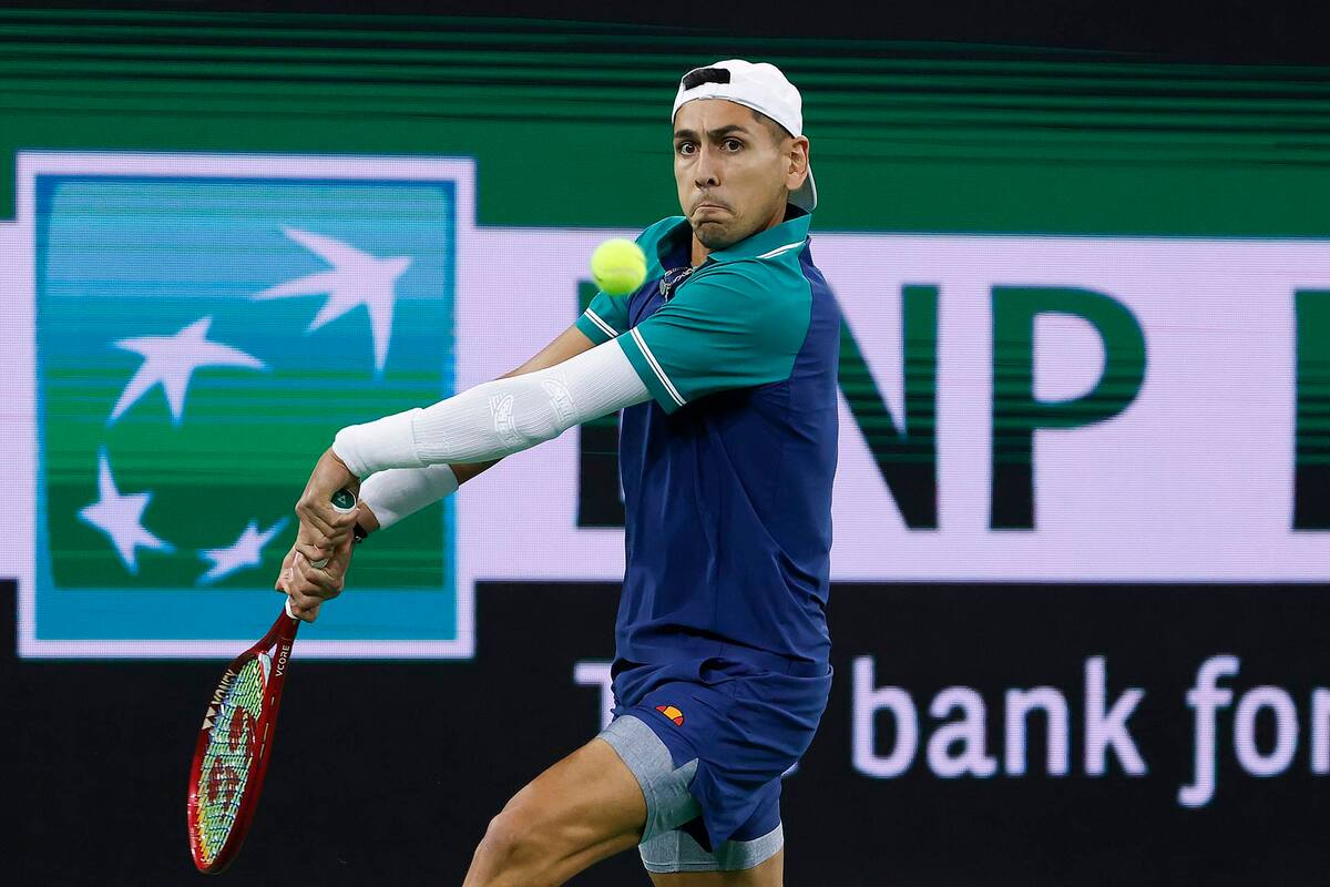 Alejandro Tabilo viene de hacer segunda ronda en el Masters 1000 de Indian Wells. Foto: Agencia EFE.