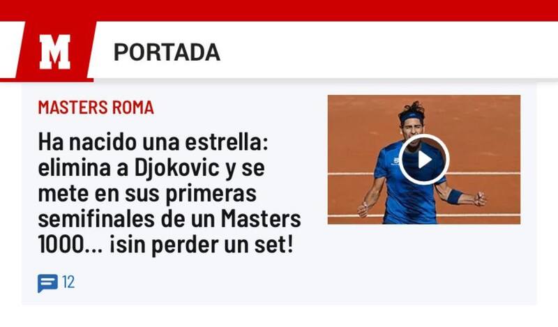 "Ha nacido una estrella" tituló Marca sobre el triunfo del chileno