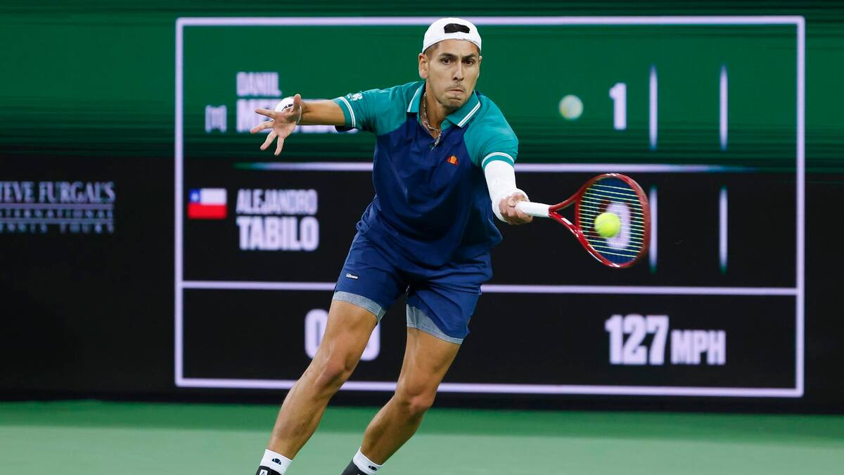 Alejandro Tabilo no pudo con Medvedev en Indian Wells: en qué lugar quedó y cuánto dinero obtuvo