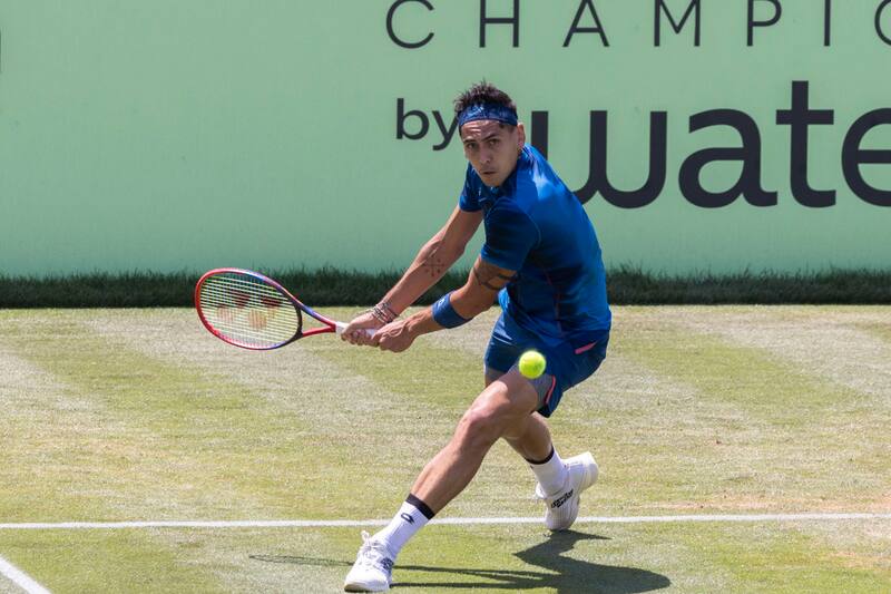 jugando el ATP 250 de Mallorca. Foto: EFE/ Cati Cladera