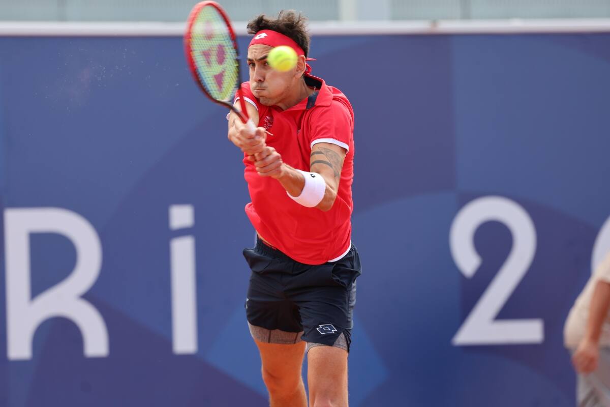 El chileno no pudo ante el ruso en Singles. Foto: Mauricio Palma/COCH.