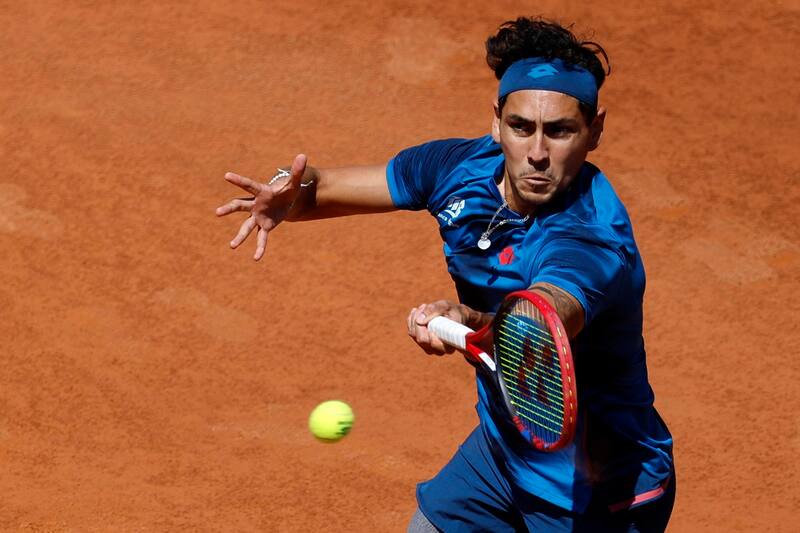 Alejandro Tabilo está en cuatros de final del Masters 1000 de Roma. (Foto: EFE)