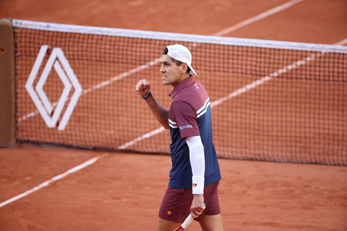 El chileno en Roland Garros. Foto: EFE.