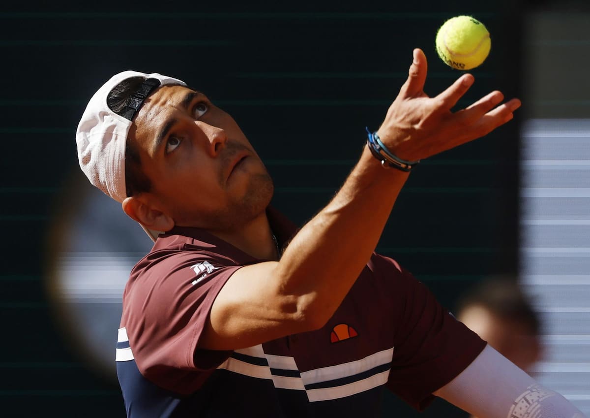 Alejandro Tabilo en Roland Garros. EFE