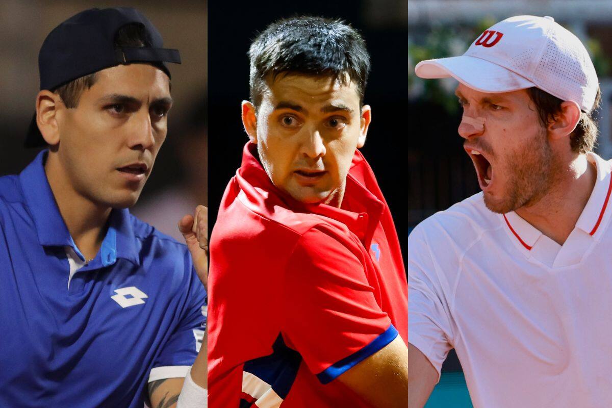 Están anotados para jugar el Challenger de Concepción. Fotos: Agencia Aton