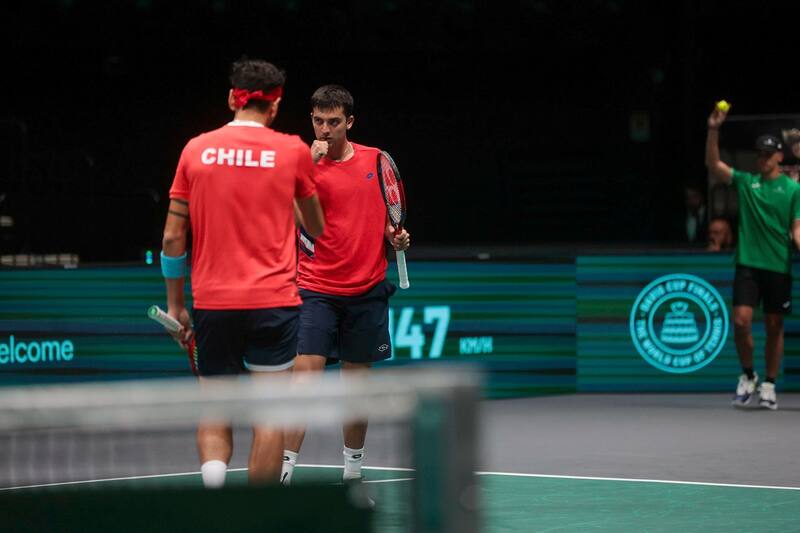 se lucieron con un triunfo en dobles de la Copa Davis. Foto: Luis Sevilla / @revesfotografico