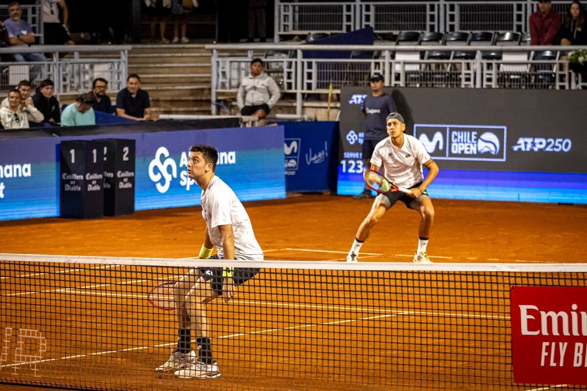 en la final del ATP de Santiago. Foto: Rodrigo Aljaro