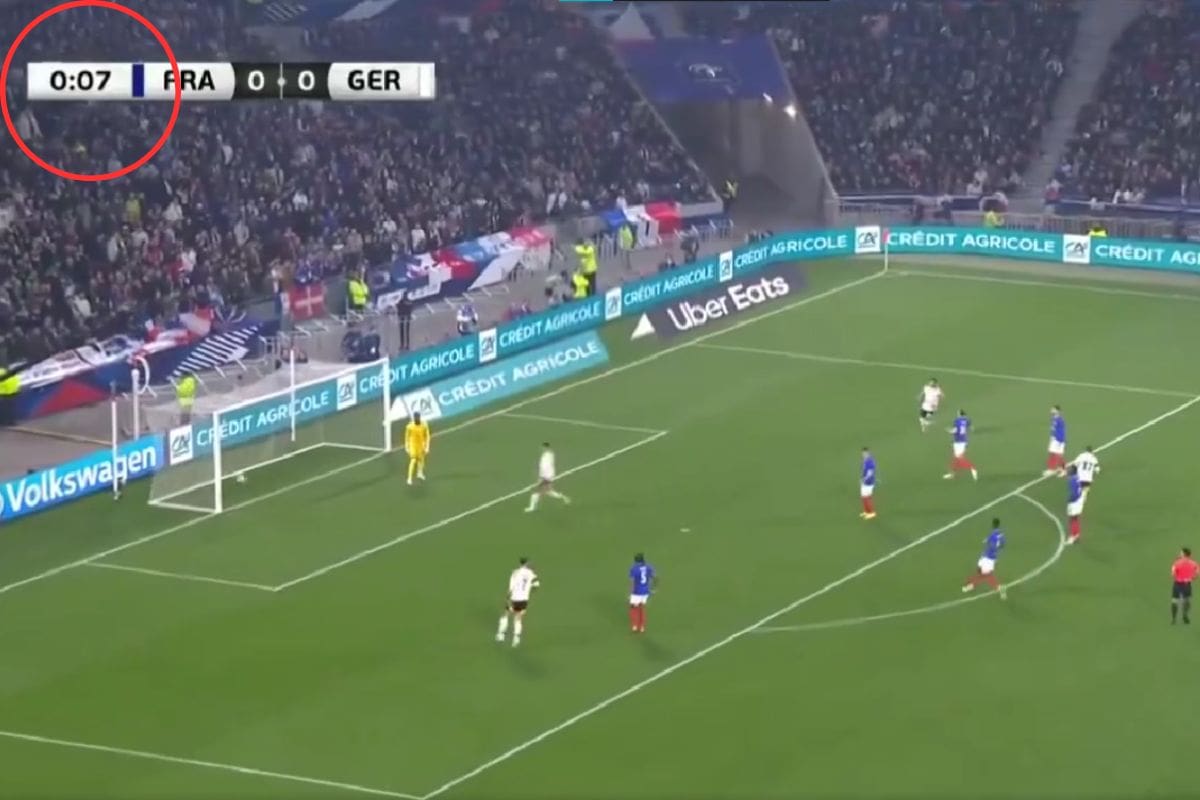 le marcó a Francia a los siete segundos de partido.