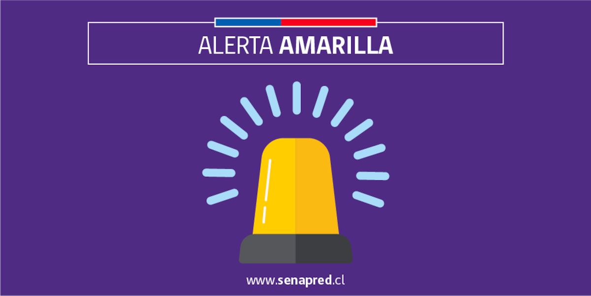 Conoce de qué trata este tipo de aviso del Senapred. Foto: Senapred en X.