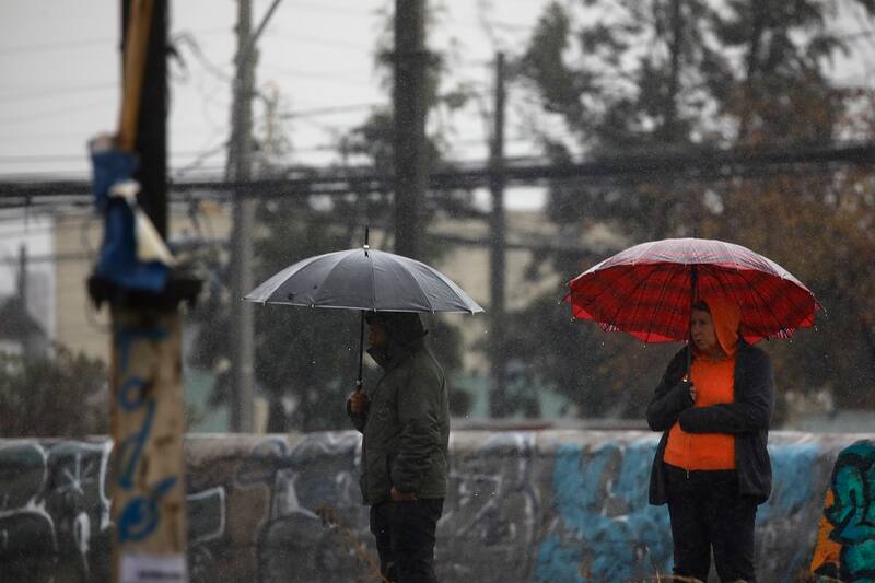 Las precipitaciones llegarán nuevamente a la zona centro del país.