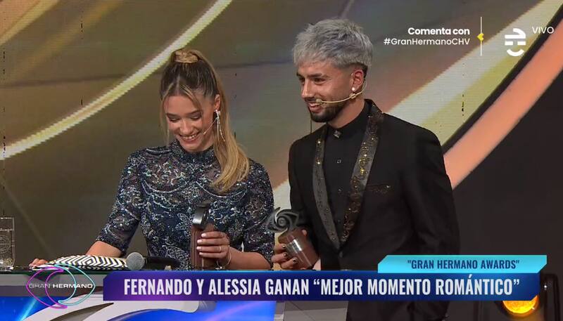 Alessia y Bambino ganaron por el momento más romántico.