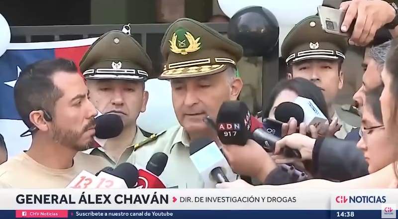 El general de Carabineros que solicitó a Paulina de Allende Salazar abandonar el punto de prensa / CHV