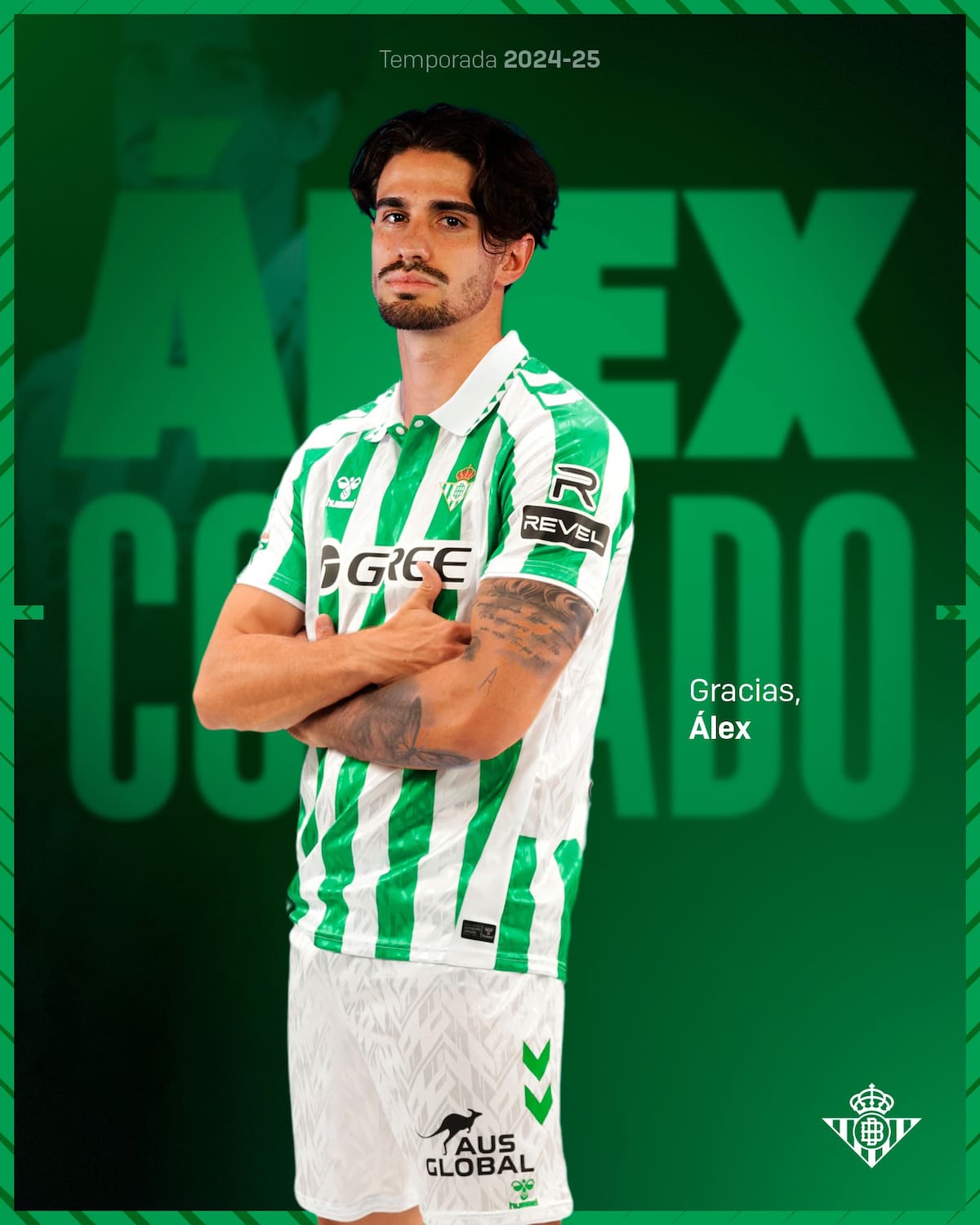 Se despide del Real Betis de Manuel Pellegrini. Foto: Real Betis Balompié
