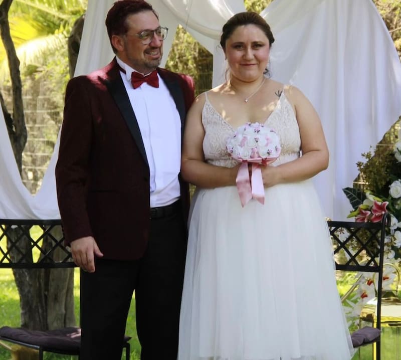 Alex Ortíz y Roxana Pizarro se casaron en