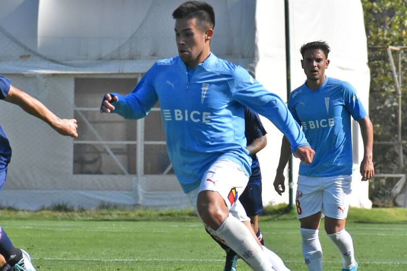 Monito se lució con un gol hoy en San Carlos de Apoquindo. Foto: Cruzados.
