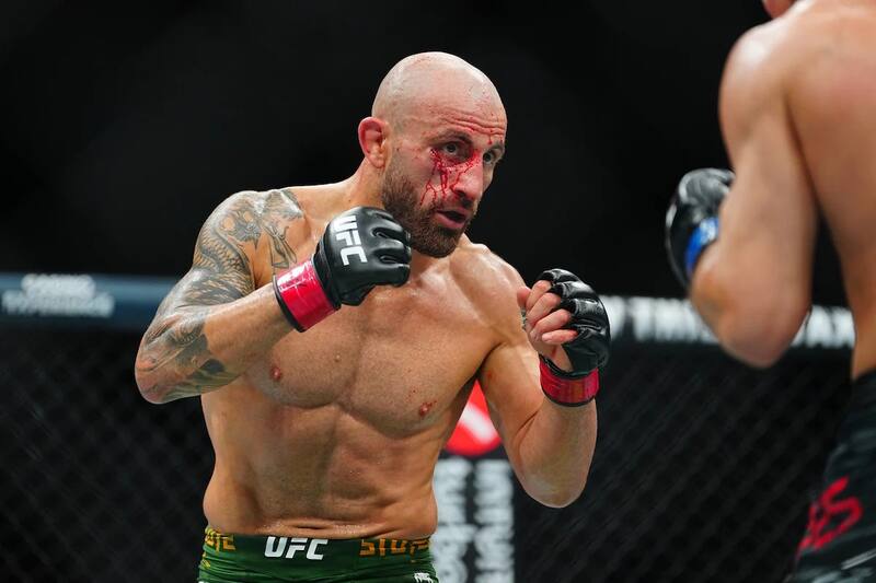 quedó herido tras el combate con Diego Lopes. Foto: UFC.