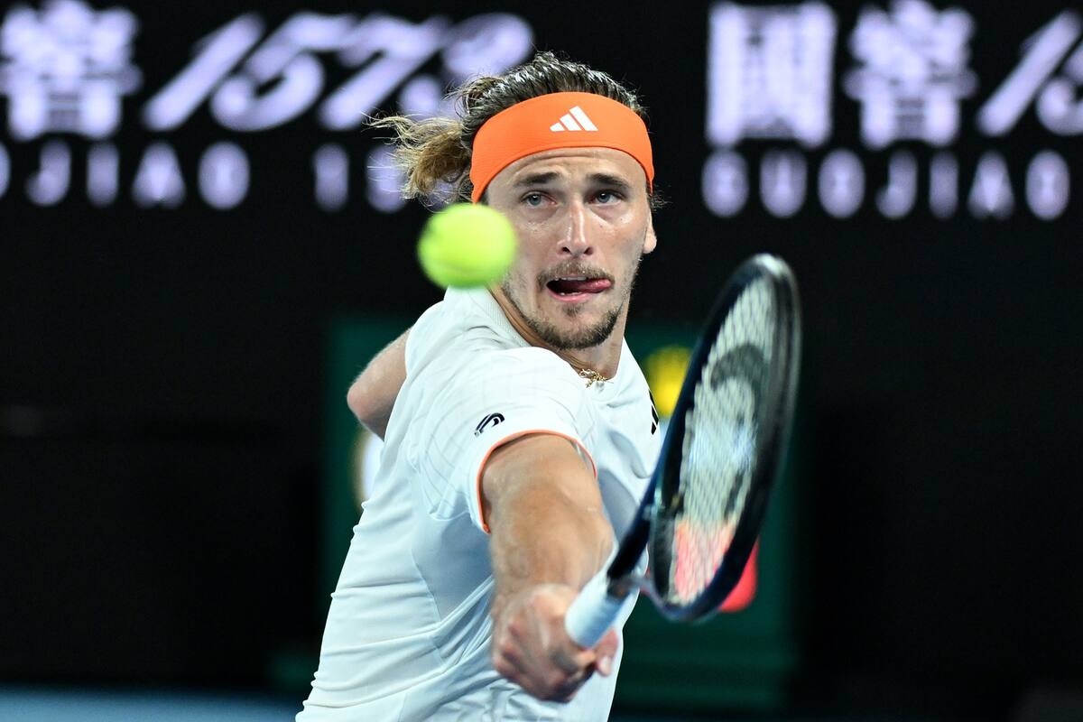 El alemán debió trabajar en un complicado duelo Learner Tien en cuartos de final del Australian Open. Foto: Agencia EFE.