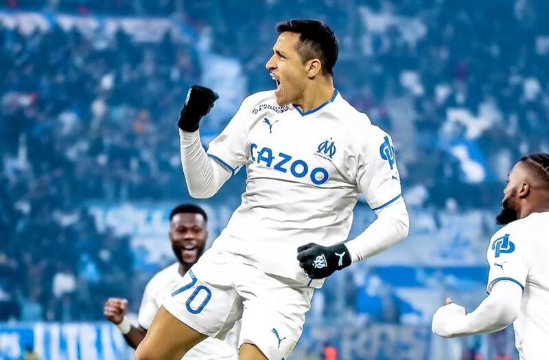 Alexis Sánchez ha marcado 16 goles con la camiseta del Olympique de Marsella en su primera temporada en Francia. Foto: OM.