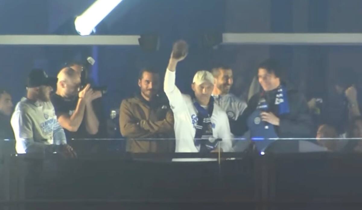 El chileno y un decidor mensaje con respecto a su futuro en las celebraciones del Inter.