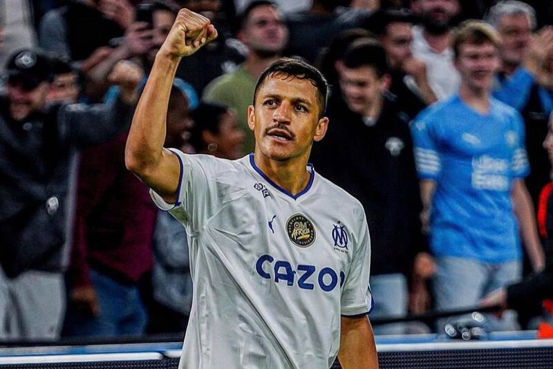 Alexis Sánchez en el Olympique de Marsella.