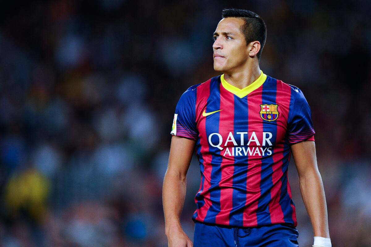 jugando para el Barcelona.