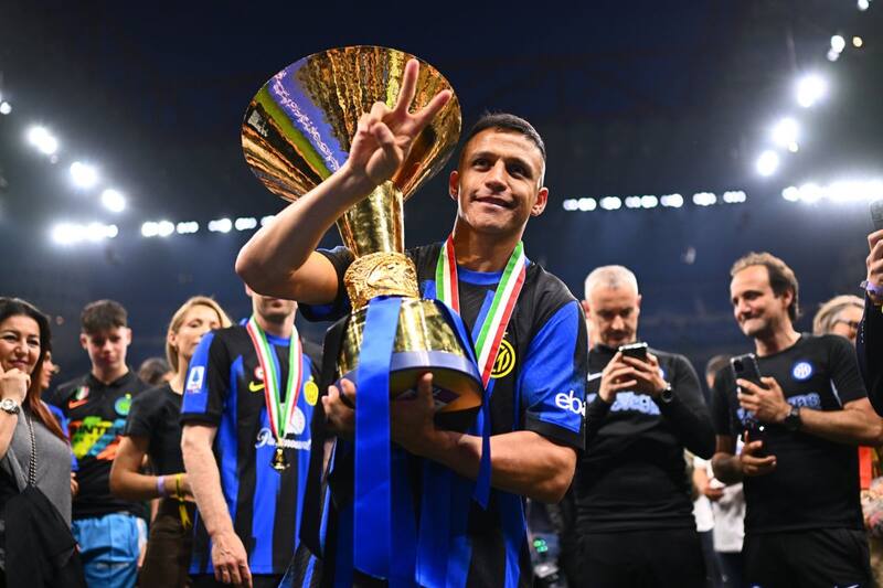 El Inter de MIlán le hizo un lindo homenaje fotográfico a Alexis Sánchez. Foto: Inter.