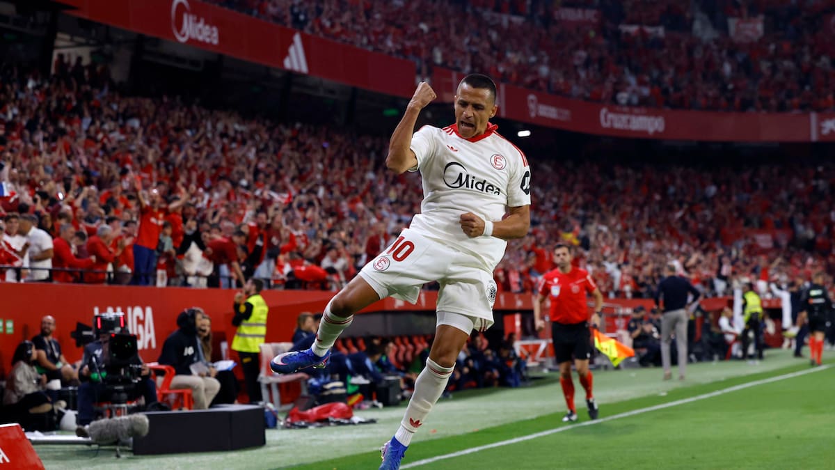Alexis Sánchez le da vida al Sevilla, los saca del descenso y se ilusionan con la salvación en La Liga
