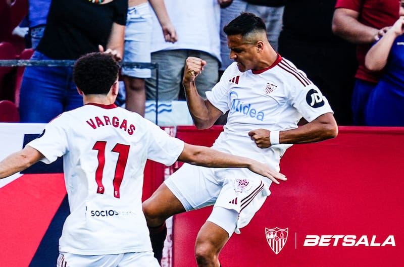 . El delantero chileno en el Sevilla.