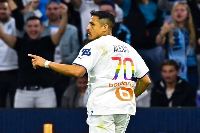 Francia de rindió a los pies de Alexis Sánchez tras liderar victoria del Olympique de Marsella. Foto: @OM_Officiel
