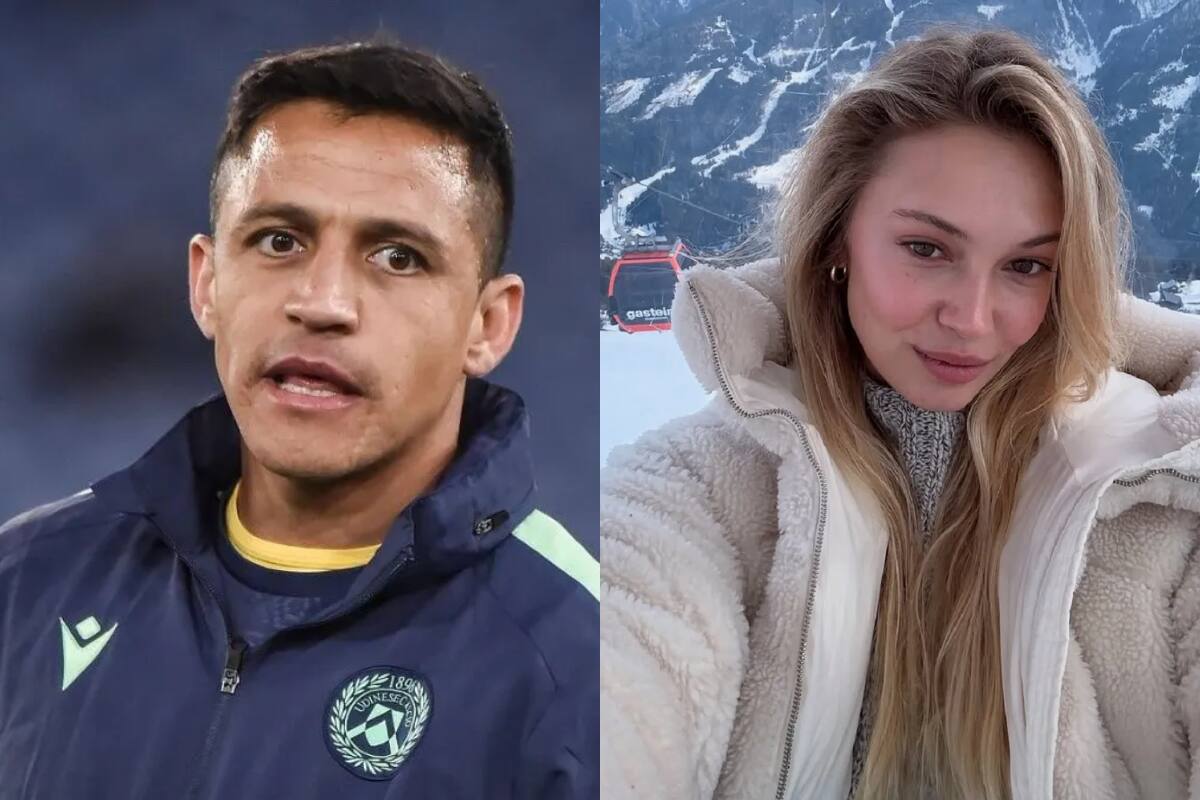 Alexis Sánchez y Alexandra Litvinova.