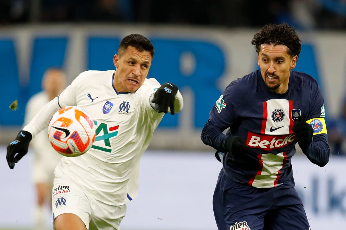 El tocopillano marcó la apertura de la cuenta en el duelo Olympique de Marsella vs PSG