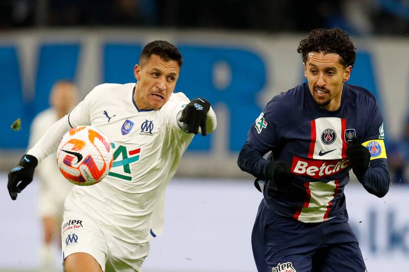 El tocopillano marcó la apertura de la cuenta en el duelo Olympique de Marsella vs PSG