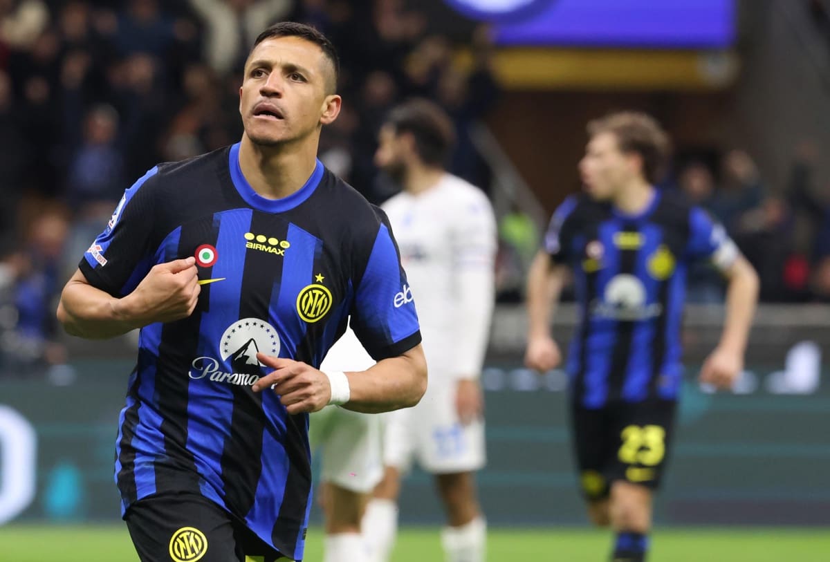 Alexis Sánchez podría ser titular contra el Sassuolo. Foto: EFE