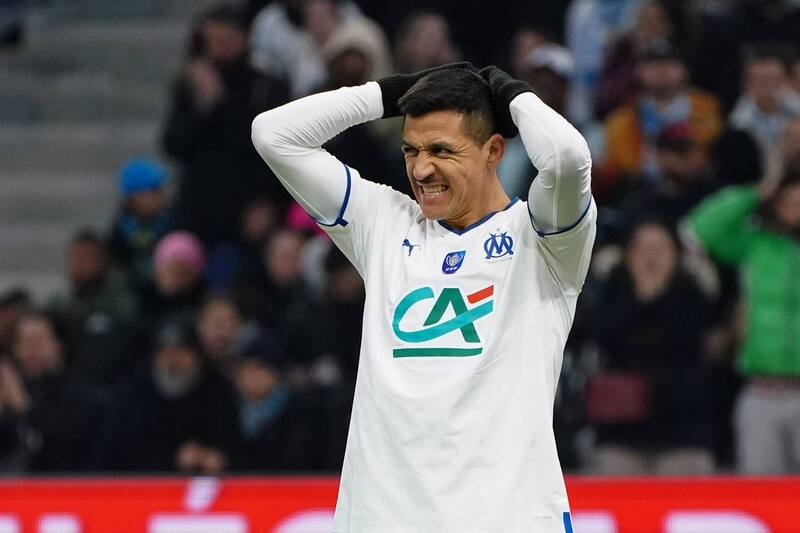 El delantero chileno fue protagonista de la eliminación de Marsella en Copa de Francia.